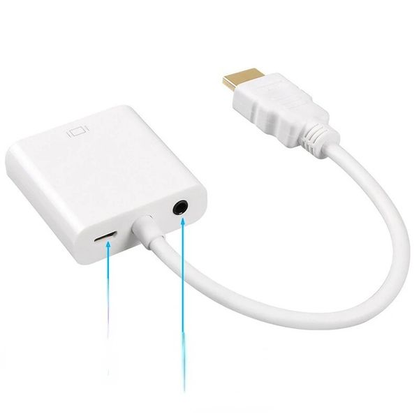 Cy Chenyang Active Mini DisplayPort DP à VGA RGB Adaptateur féminin Adaptateur Câble ATI Eyefinityfor DP vers VGA Adaptateur pour ATI Eyefinity