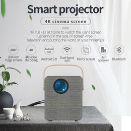 Projecteur intelligent CY303 Android 9 100 pouces WiFi BT5.0 Audio Home cinéma 720P HD projecteur pour la maison Android TV