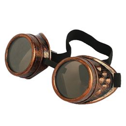 Cyber Goggles Lunettes de soleil Steampunk Soudage Goth Cosplay Vintage Lunettes Rustiques 10pcs