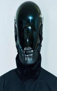 Cyber Punk Cosplay Bloodsport DC Skull Mask With LED Light Music Festival et Scène rock accessoires Fit Forhalloween et Party 2204118696909