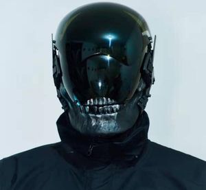 Masque de crâne Cyber Punk Cosplay Bloodsport Dc avec lumière LED pour festival de musique et accessoires de scène rock adaptés à Halloween et à la fête 2204112423878