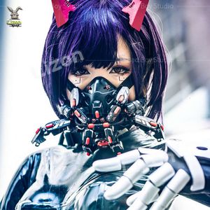 Cyberpunkmasker Cosplay ICEY Show Props Cyberpunkbril met ledlicht Vakantiefeest Halloween cosplay