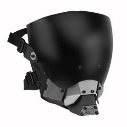 Cyberpunk masque de science-fiction Fonction du vent mécanique cos jeu des rôles de rôle Masque à moitié casque Technology Send