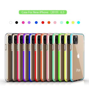 Cyberstore Fundas para teléfonos móviles Dos tonos Clear TPU Hybrid Armor Funda a prueba de golpes para iPhone 14 13 12 11 Pro Max Xs XR Max Samsung S22