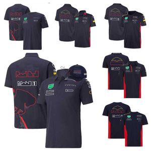 Cycle Clothing F1 Formule 1 Racing Polo Shirt Summer Short Sleeveved T-shirt met hetzelfde Give Away Hat Num 1 11 Logo