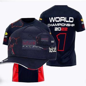 Cycluskleding Nieuwe F1 Formule One T-shirt Half-mouw Sneldrogend team Racing Pak Polo Shirt Give Way Hat Num 1 11 Logo