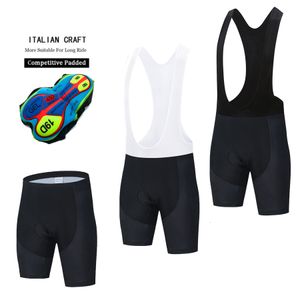 Cuissard à bretelles All Black Team Cuissard à bretelles Vélo de montagne Respirant Hommes Vélo 19D Gel Rembourré Ropa Ciclismo Pantalon de vélo sous l'usure 230718