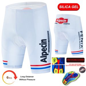 Ciclismo pantalones cortos de babero alpecin equipo ciclismo pantalones cortos de bicicleta pantalones pantalones pantalones de bicicleta masculina mtb wear summer al transpirable secable, secuestrando, ridia, un gel de gel 19d acolchado 230811