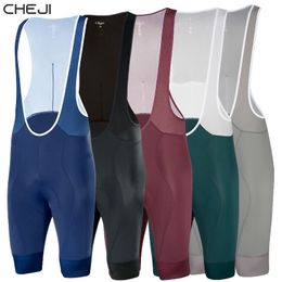 Ciclismo Bib Shorts CHEJI Ciclismo Bib Shorts Hombres Bike Gel Padded Pro Pantalones de bicicleta Quick dry 230718