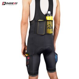 Cuissard à bretelles DAREVIE Cuissard à bretelles pour homme avec 4 poches 3D Thin Pad Cuissard de cyclisme 5 CM Leg Band Pro Team Race Haute qualité 6 heures de vélo 230718