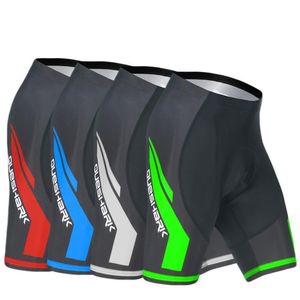 Cuissard à bretelles QUESHARK Hommes Cuissard Respirant VTT Vélo De Route Descente Antichoc Troncs Gel Rembourré Collants Vélo Équitation Pantalon Court 230718