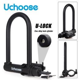 Ciclismo Bold Bike U Lock Zinc Altoy Core Motorcycle Antitheft con soporte 240401