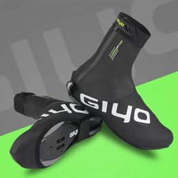 Couvre-chaussures de démarrage de cyclisme imperméable à la pluie chaud homme femme couvre-chaussures vélo de route VTT hiver chaussons couverture protecteur 240102