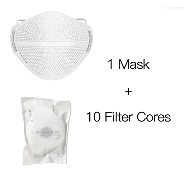 Casquettes de cyclisme Adultes Enfants Filtration de masque facial en silicone réutilisable avec filtre de remplacement Tissu non tissé Protection anti-poussière fumée