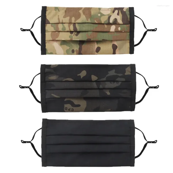 Caps à vélo Camo Tactical Half Face Maskprowing Protective Wasable Disposable pour Sports extérieurs Équipement de chasse militaire