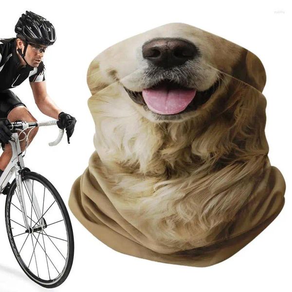 Cebinas de ciclismo Cubierta de cabeza y cara para hombres Mujeres Mujeres divertidos 3D Animales que cubren la bufanda de la cubierta del animal