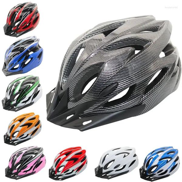 Gorros de ciclismo para hombre y mujer, casco con forro cómodo, ligero, hueco, ajustable, seguridad de conducción, protección para la cabeza, MTB