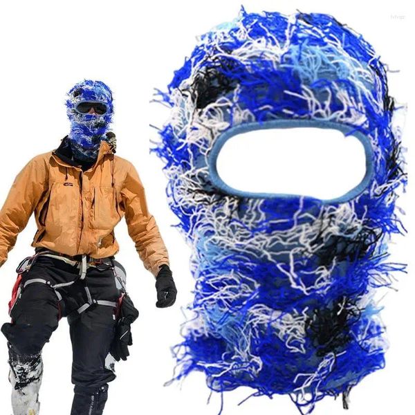 Gorros de ciclismo de punto, máscara de esquí de cara completa, protección de invierno con ajuste borroso y Shiesty desgastado