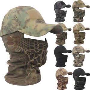 Gorras de ciclismo LUC ejército táctico camuflaje máscara sombrero gorra de béisbol hombres mujeres verano Snapback sombreros para el sol capucha militar Gorras al aire libre