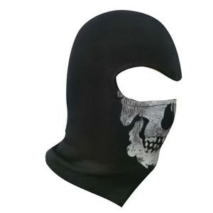 Casquettes de cyclisme Masques 1 pièces Halloween masque en plein air chapeaux squelette équitation Cosplay jeu de guerre masques coupe-vent pur coton masque crâne masque 231204