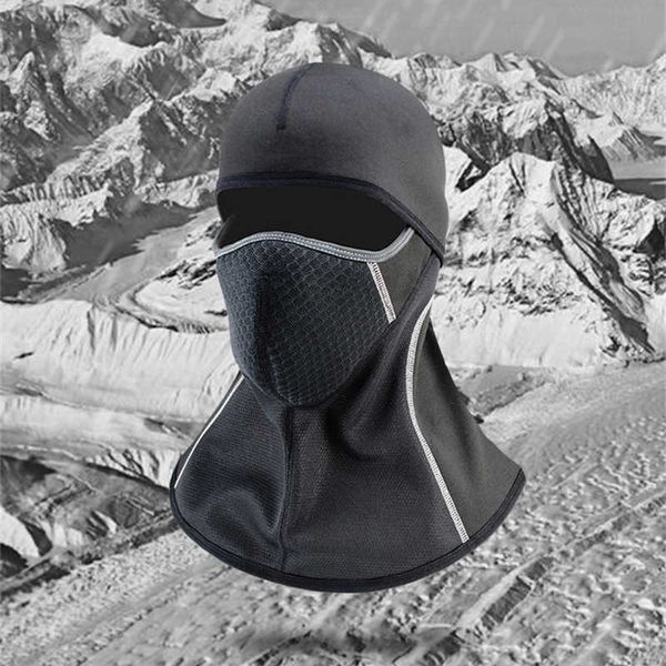 Cycling Caps Masks 1pc hiver casquette de cyclisme masque cache-cou polaire excréments cagoule hommes femmes bonnets thermique couvre-tête tactique sport Ski casquettes L221014