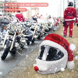Cycling Caps Masks 2022 NIEUWE MOTORCYC HELME Kerstmis Hoed Kerstman Baard Face Mask Funny Protective Dust-Proof Cover Xmas Party Outdoor Decor L221014