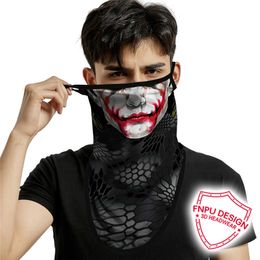 Fietsenkappen maskeert 3D naadloze nek buffs motorfiets fietsen schedelgezicht masker uv wandel sjaal gezicht shield bandana mannen dames ski masker t220928