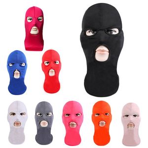 Casquettes de cyclisme Masques Écharpe 3 trous Sport Hommes Bandana Équipement Cache-cou Handwear Visage Randonnée Masque Bandeau Ski Balaclava En Plein Air