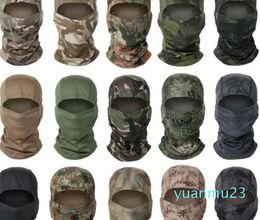 Gorras de ciclismo máscaras todo terreno Multicam pasamontañas protección facial completa pañuelo táctico para la cabeza cubierta caza camuflaje Militar cuello guerra