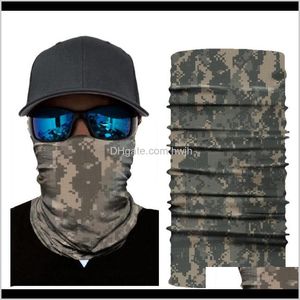 Casquettes De Cyclisme Masques Armée Écharpes Polyester Coupe-Vent Cache-Cou Anti Uv Tactique Camouflage Masque Visage Bandana Randonnée Gear3 Tfdzk Gssd7