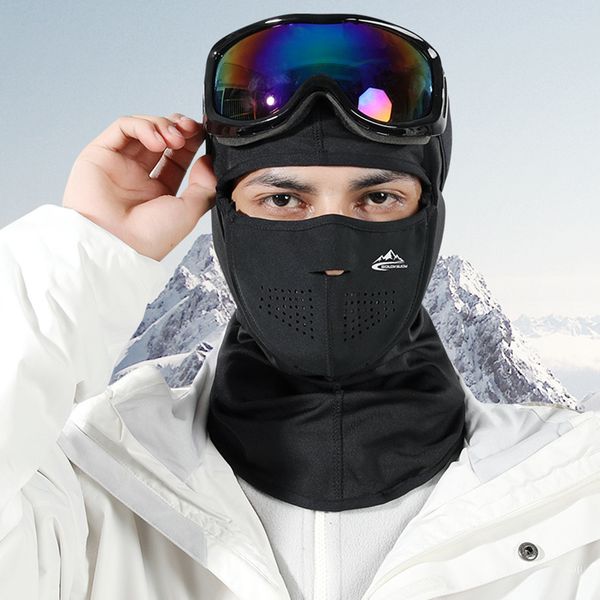 Gorras de ciclismo Máscaras Otoño Invierno Máscara de esquí Protección facial Máscaras de snowboard a prueba de viento Adsorción magnética Transpirable Cálido Máscara de cubierta de cabeza de nieve 230915