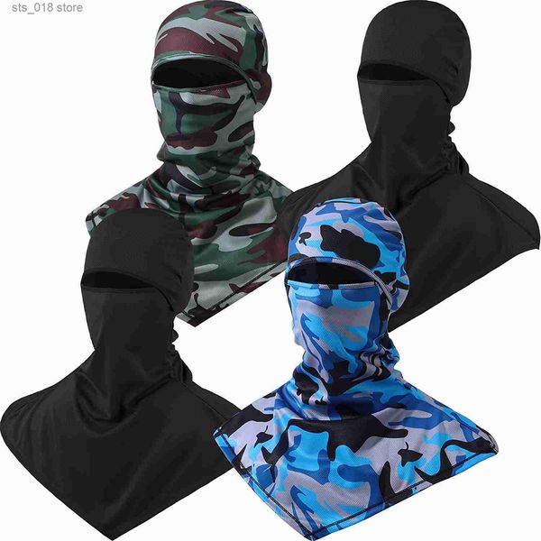 Casquettes de cyclisme Masques Balaclava Masque facial pour la protection solaire Respirant Long Cou Couvre pour Hommes Femmes Cyclisme Moto Pêche Ski Snowboard T230718