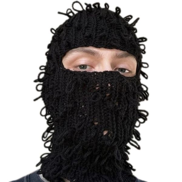 Casquettes de cyclisme Masques Balaclava Hat Horrid Skull Crochet Hat Caps for Women Men Cosplay Picture Props Scary Ghost Caps Cosplay Halloween Party R7RF 230621