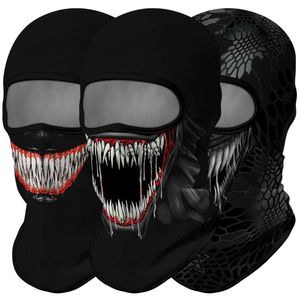 Fietspetten Maskers Bivakmuts Venom Neck Gaiter Mask Bandana Tactische legerhoofdband Motorfiets gelaatsscherm Pasamontanas Hoofddeksel Shemagh Kominiarka x0904