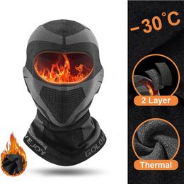 Casquettes de cyclisme Masques cagoule masque chaud intégral hiver quatre saisons masque de ski respirant moto cyclisme vélo écharpe chapeau Casco Moto casque capuche 231205