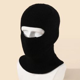 Casquettes de cyclisme Masques Balaklava chapeau tricoté chapeau en plein air cyclisme chapeau de protection pare-brise chapeau plein visage couvert ski chaud masque chapeau 231216