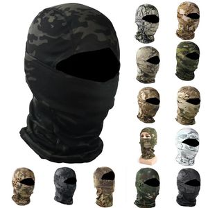 Casquettes de cyclisme Masques Camouflage cagoule 3D masque facial costume Sniper tactique Ski cyclisme capuche de Camouflage chasse pêche couvre-chef Camo chapeau écharpe 231205