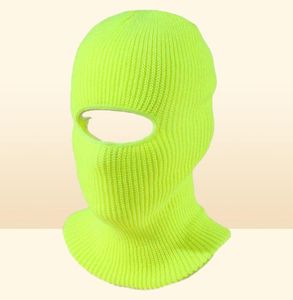 Gorras de ciclismo Máscaras Colores dulces Mantener caliente Unisex Sing Ho Balaclava Beanie Otoño Invierno Al aire libre Color sólido Hombres Paseo Máscara de esquí Skul3329829