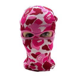 Fietsen Caps Maskers Mode Clava 23Ho Skimasker Tactisch Fl Gezicht Camouflage Winterhoed Feest Speciale Cadeaus Voor Advertentie Drop Delivery Sport Dhkf3