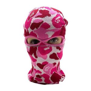 Casquettes de cyclisme Masques Mode Clava 23Ho Masque de ski Tactique FL Visage Camouflage Chapeau d'hiver Fête Cadeaux spéciaux pour Ad Drop Livraison Sports Dhkf3