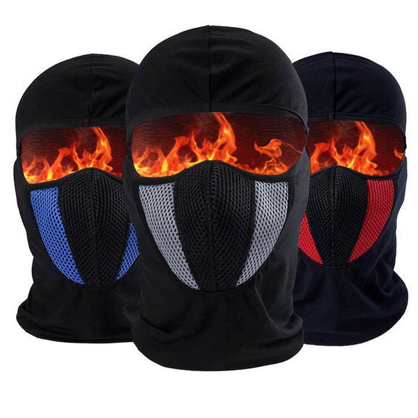 Casquettes de cyclisme Masques Masque intégral Cyclisme Coupe-vent Couvre-chef Moto Balaclava Respirant Sports de plein air Hommes CS Masque Head Cover Hat 230617