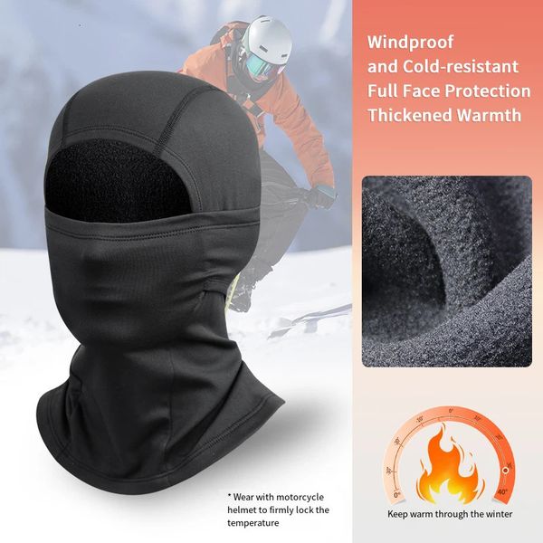 Ciclismo Caps Máscaras Máscara facial completa para homens e mulheres à prova de vento Manter quente Máscara de esqui Motocicleta Chapéu para esportes ao ar livre Balaclava Máscara 231216