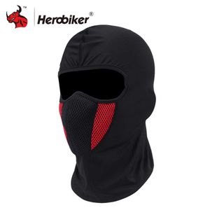 Cycling Caps maskeert Herobiker Balaclava Moto Face Mask Motorcycle Face Shield Airsoft Paintball Cycling Bike Ski Army Helmt Full Face Mask T220928