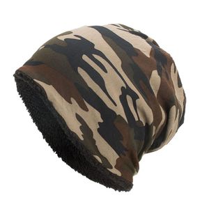 Gorras de ciclismo Máscaras de alta calidad para hombre para mujer para mujer Camo Camuflaje Gorro Sombrero Woolly Knit Skater Ski Invierno Cálido