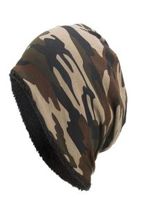 Casquettes de cyclisme Masques Haute Qualité Hommes Femmes Dames Camo Camouflage Bonnet Chapeau Laine Tricot Patineur Ski Hiver Warm4909743