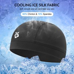 Cycling Caps Masks Ice Silk Winddichte snelle droge droge zomer zonnebrandcrème Buitenhoed Ademoze randloze 230515