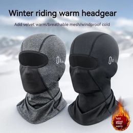 Gorras de ciclismo Máscaras JEPOZRA Otoño e invierno Calor polar al aire libre Frío y a prueba de viento Cabeza de motocicleta que cubre el cuello Babero Máscara de montar 231108