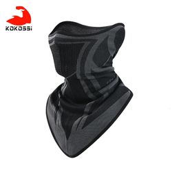 Cappellini da ciclismo Maschere KoKossi Outdoor Inverno Collo Caldo Ciclismo Sci Maschera per il viso Uomo Moto Bandana traspirante Sciarpa sportiva Escursionismo Maschera antivento 231216