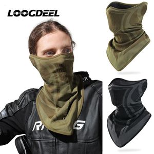 Fietsen Caps Maskers LOOGDEEL Outdoor Winter Nekwarm Fietsen Skiën Gezichtsmasker Mannen Motor Ademend Bandana Sport Sjaal Wandelen Winddicht Masker 231204