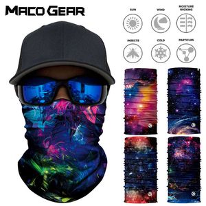 Cycling Caps Masks Men Men 3d Nadelloos Magic Universe Galaxy Breathable Bandana Sport Cycling Skiing Mask Riding Hiking Summer Scarf Women J230422